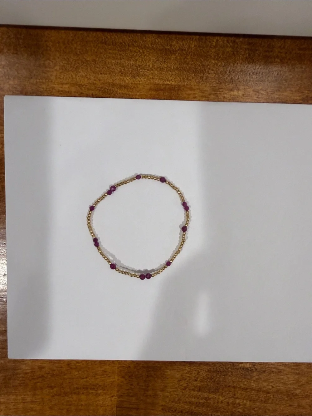 Enewton Ruby & Gold Filled Stretch Bracelet - Picture 1 of 3